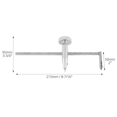 QWORK Durable Drywall Circle Cutter, Sturdy Metal Construction