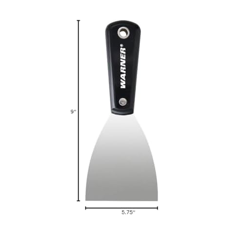 Warner 3" Carbon Steel Flex Putty Knife, Painter's Series, 10322