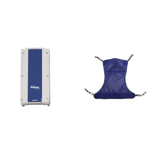 Invacare 1078276 Battery Pack for RPS 350/RPL 450/RPL 600 Series Reliant Electric Patient Lift & R110 Reliant Full Body Sling for Patient Lift, Mesh Fabric, Medium