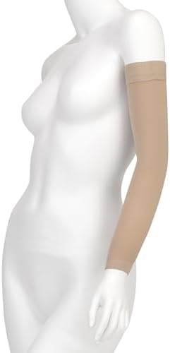 Juzo Soft 2001 20-30mmhg Max Armsleeve with Silicone Top Band for Women,Beige,4 (IV) MAX Regular