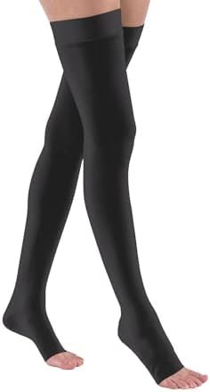 JOBST Relief 30-40 mmHg Compression Stockings, Thigh High Silicone Band, Open Toe | Compression Socks for Women/ Men for Tired