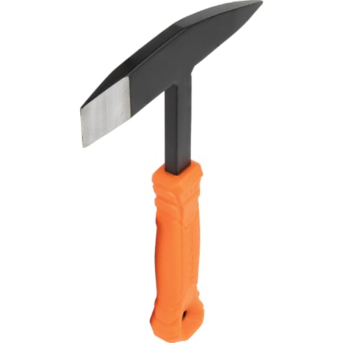 Klein Tools H80612 Welding Chipping Hammer, 10-Ounce Steel Head Slag Hammer with Shock Reduction Heat-Resistant Nylon Grip Handle, 7-Inch