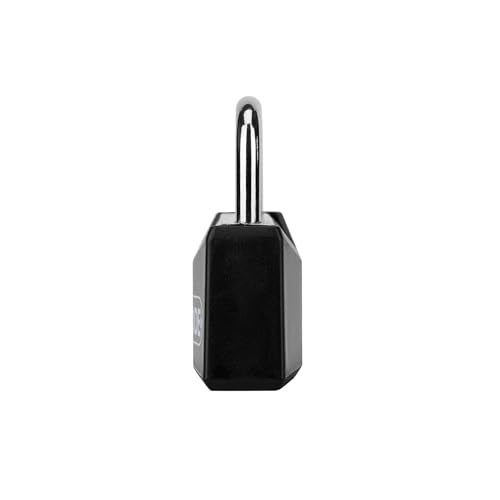 FIGODE¢ç Small and Light Padlock with Big Keys, Black Covered Aluminum Lock, 3/4 Inch Wide, Luggage Padlocks for Suitcase, Backpack, Boxes, Laptop Bag, 12 Locks with 24 Same Keys