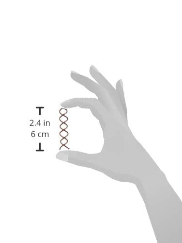 Goody Mini Spin Pins, 2 Ct, Spiral Clips for Quick & Easy Buns, All-Day Hold Twist Corkscrew Bobby Pins, Pain-Free Hair Accessories for Women, Men Boys & Girls, All Hair Types