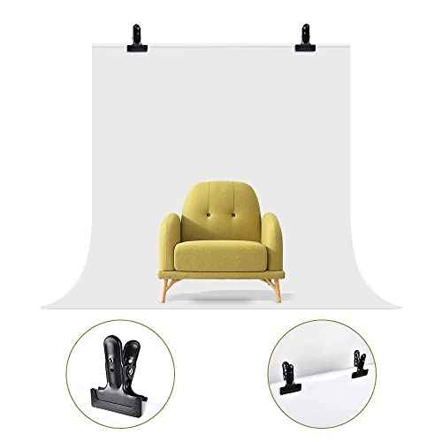 Backdrop Spring Clamps - 2 Pack of 4" Heavy Duty Clips for Photography Background Stands, Woodworking & Home Improvement Projects