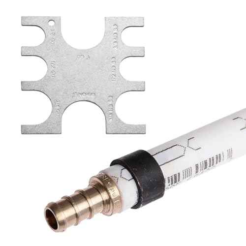 23080 PEX Crimp Tool Go/No-Go Gauge, 3/8 Inch Plumbing Fittings for SharkBite, Pex Go No Go Gauge Crimper Crimping Crimp Tool