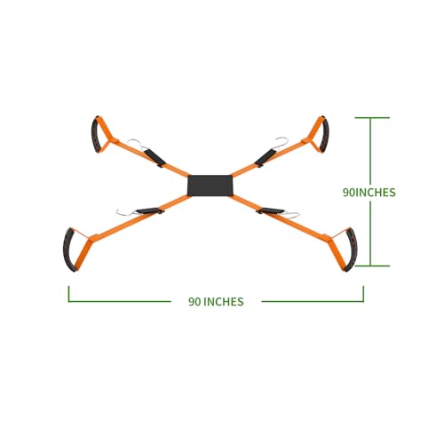 Potted Plant Mover£¬Plant Lifting Straps for Garden Flower Pots, Planters£¬Rocks, Trees£¬Easily Lift and Move Heavy Items Up to 250 Pounds, Large Size,Orange£¬Patent Pending