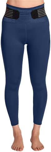 Tommie Copper Womenâs Pro-Grade Lower Back Support Compression Leggings Capris with Pocket & Adjustable Straps