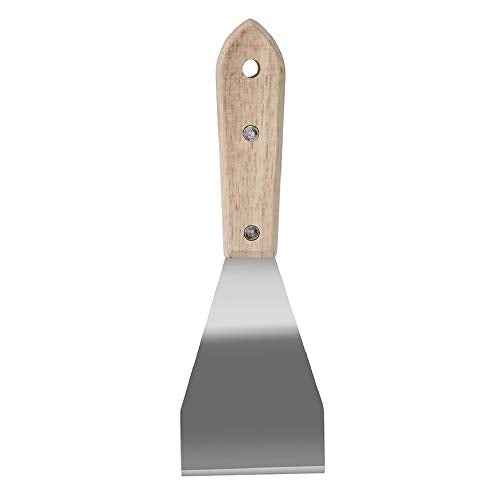 Warner 3" Burn-Off Bent Scraper, Stainless Steel, 10744