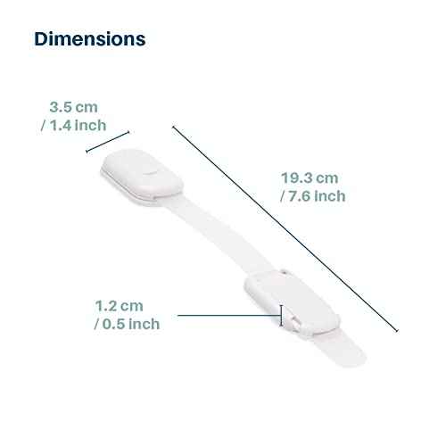 Inaya 16-Pack Child Proof Locks for Cabinet Doors, Drawers, Fridge, Toilet Seat, Dishwasher, Trash Can, Cupboard - 3M Adhesive - No Drilling - Baby Proofing Cabinet Locks