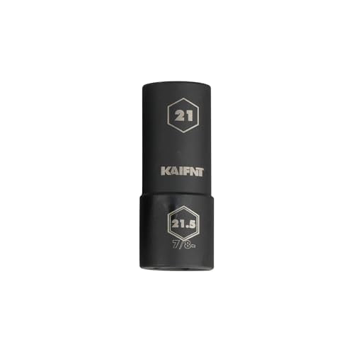 K231-026 1/2-inch Drive 21 x 21.5 mm Extra Thin Wall Impact Flip Lug Nut Socket, Half Size