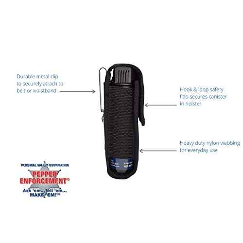4 oz. Splatter Stream Pepper Spray for Self Defense - Maximum Police Strength 10% OC Formula, Emergency Personal Protection, Flip Top Safety for Quick and Accurate Aim