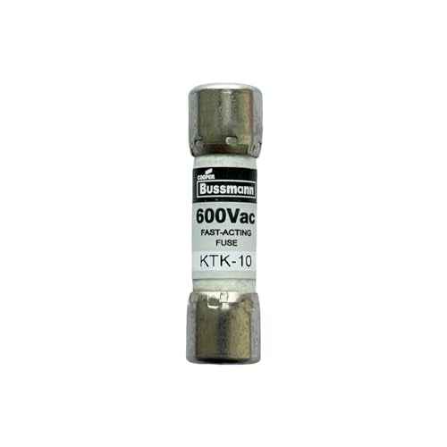 New OEM KTK-10 KTK-10A 600Vac Fast Acting Fuse, Pack of 10