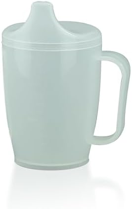 Adult Sippy Cup with Easy-Grip Handle & Spout Lid, 8.5 oz â Lightweight & Spill-Resistant Mug for Seniors & Adults, Use for Hot & Cold Beverages, Travel & Home - 1 Pack