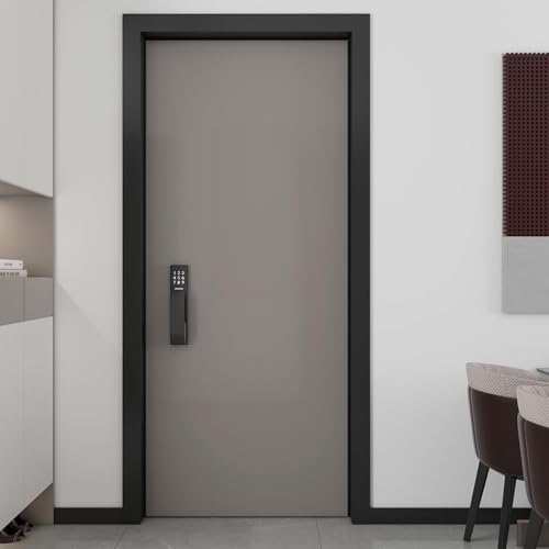 YENHOME Black Wallpaper Border Peel and Stick Mirror Frame Border 3"X236" Removable Waterproof Black Mirror Borders Peel and Stick Tape Wall Trim Bedroom Bathroom Kitchen Bulletin Board Wallpaper
