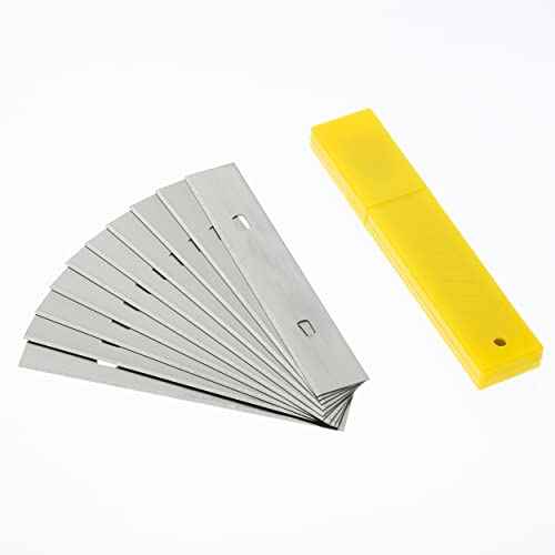 Bates- Replacement Scraper Blades, 4 Inch, 60 Pcs, Scraper Blades, Floor Scrapper Blade, Replacement Razor Blades, Carbon Steel Razor Blades, Paint Scraper Blades, 4 Inch Scraper Blades