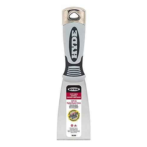 HYDE 06308 2" Stiff Pro Stainless Putty Knife, No Size, No Color