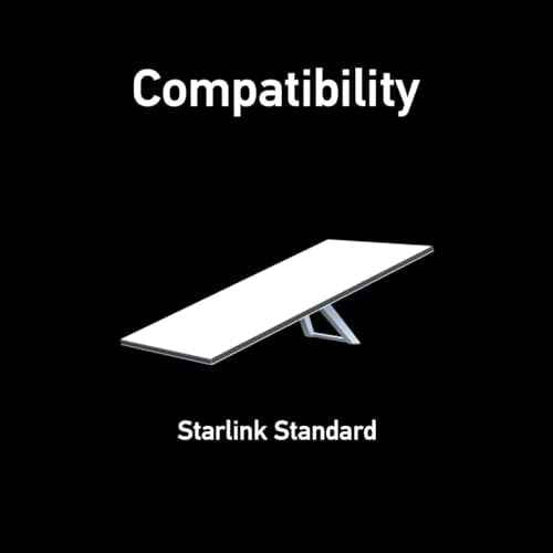 Starlink Gen 3 Tripod Stand, Adjustable Heavy Duty Stand Mount, Compatible with Starlink Gen 3/V4 ,Starlink Standard Kickstand Dish, -2 to 4.5-Feet, Includes Slide-in Pipe Adapter