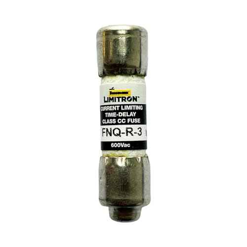 New OEM FNQ-R-3 FNQ-R-3A 600Vac Time Delay Fuse, Pack of 10