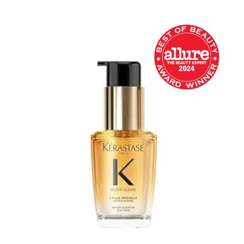 Kerastase Elixir Ultime Refillable Hair Oil - Hydrates & Smoothes Frizz, Adds Shine, With Wild Camellia, Nourishes & Strengthens Hair, 1.01 Fl Oz, Travel Size