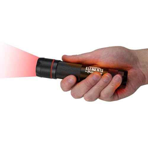 Celestron ? Elements ThermoTorch 3 Astro Edition ? Rechargeable Red LED Flashlight ? Ergonomic Hand Warmer & USB Power Bank ? 3-in-1 Tactical Tool ? 3350 mAh Lithium-Ion Battery