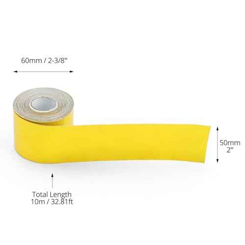 QWORK 2 Rolls Heat Shield Tape, Gold, 2 Inch x 32.8 ft, Self-Adhesive, High Temp Resistant Aluminum Foil Barrier, Up to 500¡É, for Automotive, Home, Computer Repair