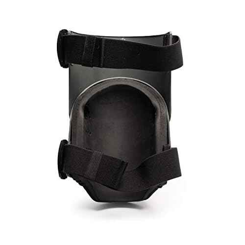 TSE Safety - TSE-TFLX-4-16 Flex Work Knee Foam Padding Pads - Anti-slip Strong Double Straps Comfortable Knee Protection Breathable Heavy Duty for Indoor and Outdoor Use ? Black, One Size