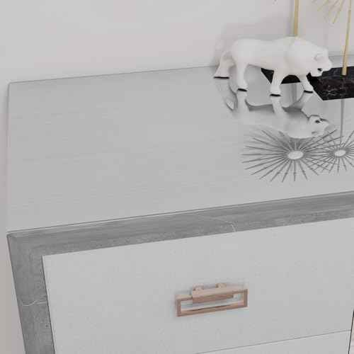Silver Stainless Steel Contact Paper 15.7"¡¿120" Peel and Stick Metallic Wallpaper for Countertop Fridge Dishwasher Cabinets