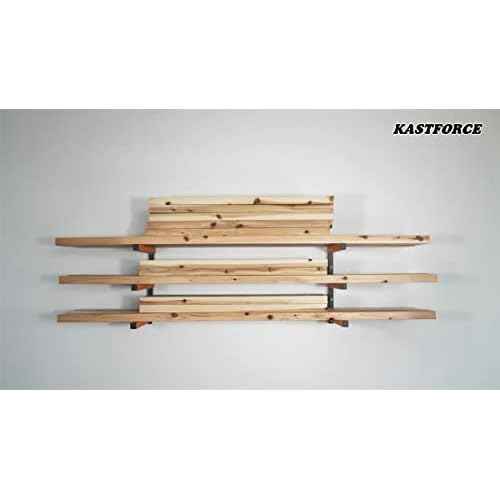 KF1004 Lumber Storage Rack 3-Level System 110lbs per Level with Durable Sheet Metal Screws, Wood Rack