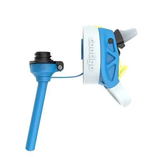 Contigo Autospout Water Bottle with Straw 13 oz Blue Poppy/Glacier