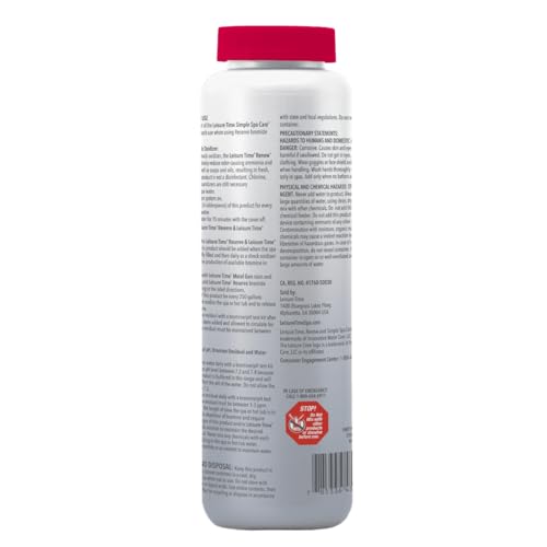 Leisure Time RENU2 Renew Non-Chlorine Shock Treatment, Non-Chlorine Oxidizer for Hot Tubs and Spas, Restores Water Clarity and Freshness, Gentle on Skin, 2.2 lbs