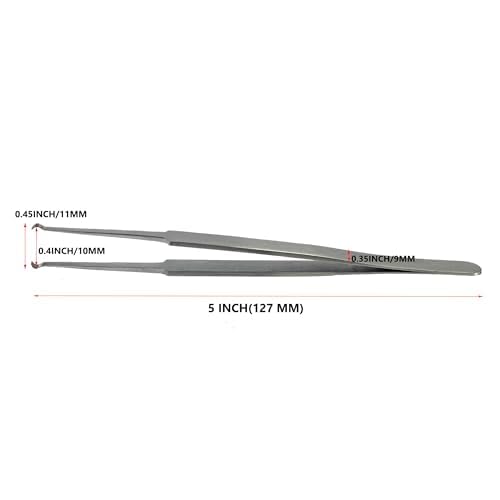 Lock Pin Tumbler Tweezers for Locksmith Pinning & Rekeying Kit Stainless Steel Straight Round Open Slot Tweezers Metal Wire Holding Tweezers Locksmith Tools