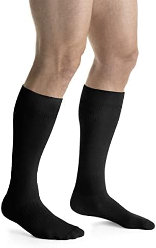 JOBST Activewear 20-30 mmHg Knee High Compression Socks, X-Large, Cool Black