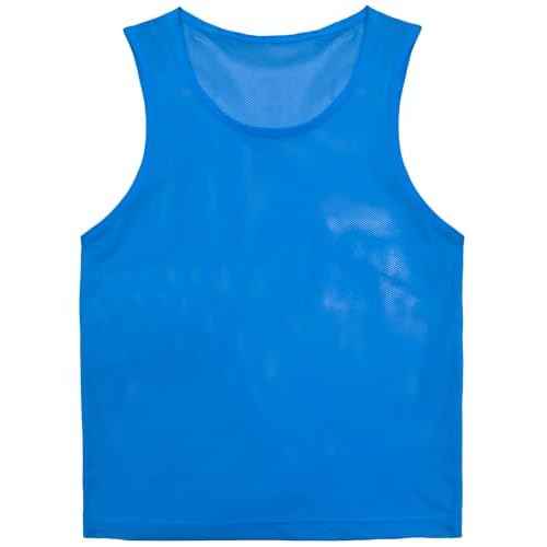 VOGRYE Pinnies Set of 12/24 Scrimmage Vests, Team Practice Sports for Child Youth/Adult, Lightweight Basketball Jersey