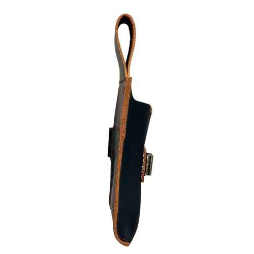 Tourbon Leather Carpenter's Belt Pouch with Phone and Tape Measure Holder Electrician Large Pocket Holster Loop for Belts Multipurpose Tools Bag