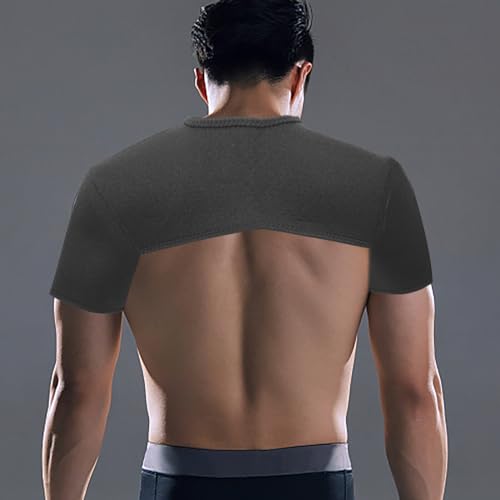 Double Shoulder Brace for Men Women - Sports Shoulder Protective Gear for Pains Relief - Shoulder Strap Brace for Sleeping Outdoor Lifting, Size S