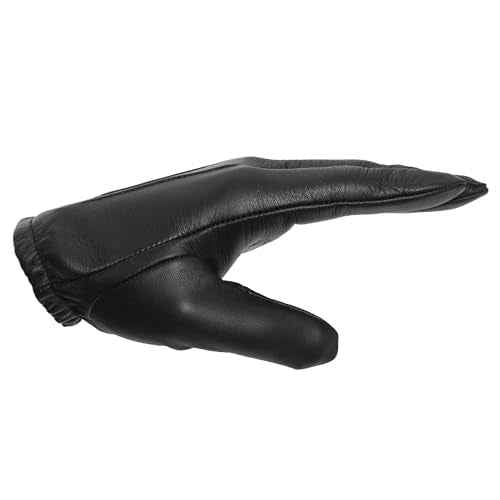 Guardia Men¡¯s Leather Police Gloves for Law Enforcement Officers, Shooting, and Driving (Black) Sheepskin