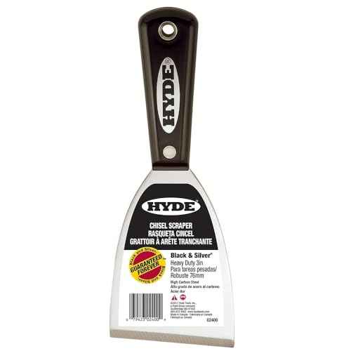 HYDE Hyde-02400 02400 2400 Stiff Chisel Scraper, 3", 3 Inch, No Color