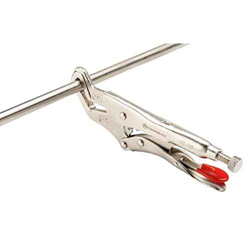 Powerbuilt 9-Inch Parrot Nose Pliers Hand Tool, Adjustable Locking Jaw, Non-Slip Grip on Pipes and Bolts, Car Vehicle Repair, Sinks, Home Improvement Tools - 642896