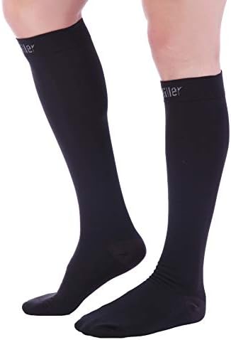 Doc Miller Closed Toe Compression Socks for Women and Men, 30-40 mmHg Medical Compression Socks