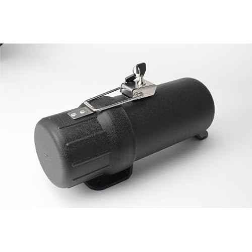 Universal Motorcycle Tool Tube,Motorcycle Storage Box Waterproof - Black(with Lock)