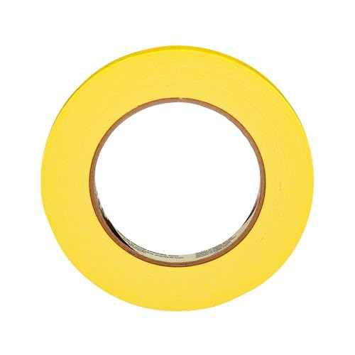 3M 301+12 301+ Yellow Masking or Painter's Tape, 12 mm Width