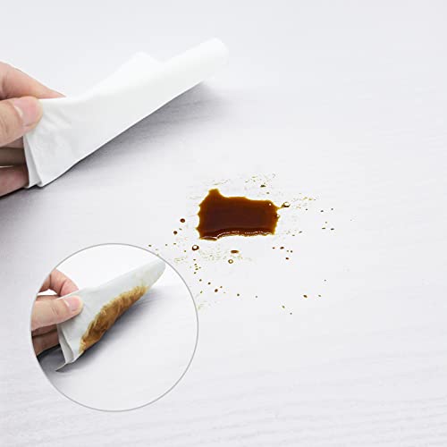 Wood Peel and Stick Wallpaper Decorative Self Adhesive Vinyl Film 16"x118" White Wood Grain Wallpaper for Furniture Cabinet Countertop Shelf Paper