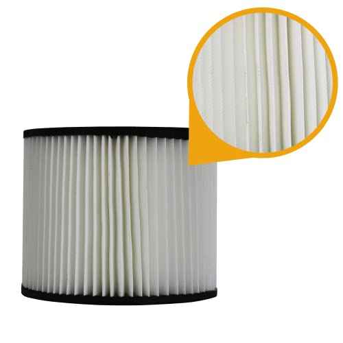 Koblenz Washable Cartridge Filter, Fits 5-16 Gallon Wet-Dry-Blow Vacuum Tanks, Washable and Reusable Filter, Easy to Install, Long-Lasting, 45-11169-00-7