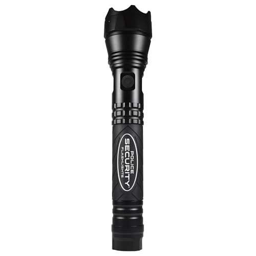 Police Security Little Nellie¢â 2000 Lumen Tactical Flashlight ? Heavy-Duty Aluminum, Slide Focus, 5 Modes, 400m Beam, Water Resistant, ? High-Powered LED Flashlight for Emergency, Work, & Outdoor Use