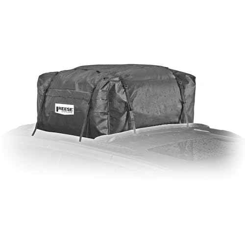 Reese Explore 1041100 Rainproof Car Top Carrier (15 Cubic Feet),Black
