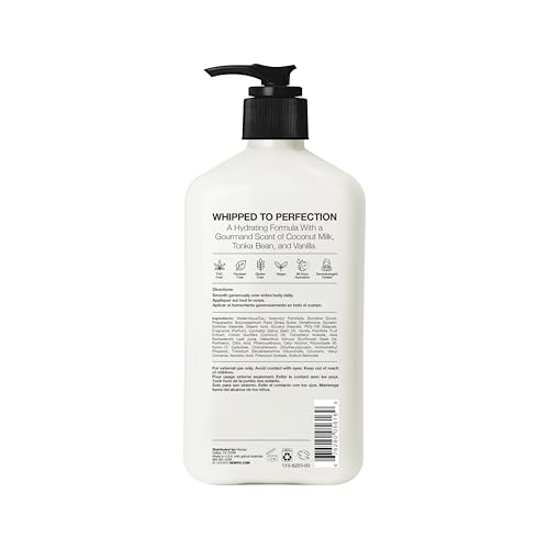 Hempz Whipped Vanilla & Coconut Cream Body & Hand Lotion, Vegan Formula, for Men or Women, 17 oz.