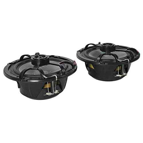 Rockville RKL65MBW (2) 6.5" 700W Marine Speakers, 4 Ohm, LED Lights, CEA Compliant, Coaxial, Waterproof, Black/White Grilles for Boats, ATVs, UTVs