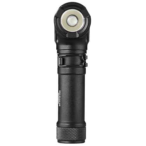 Streamlight 88094 ProTac 90X 1000-Lumen Right Angle Compact Multi-Fuel Tactical EDC Flashlight Includes Non-Rechargeable Batteries and Holster, Black