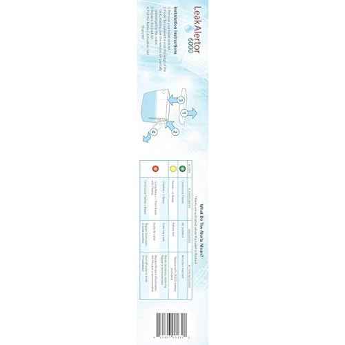 LeakAlertor 6000 Toilet Leak Detector ? Installs in Seconds, No Tools Required / Detects Leaks, Running Toilets, and Other Problems That Cause High Water Bills / Visual & Audible Alerts
